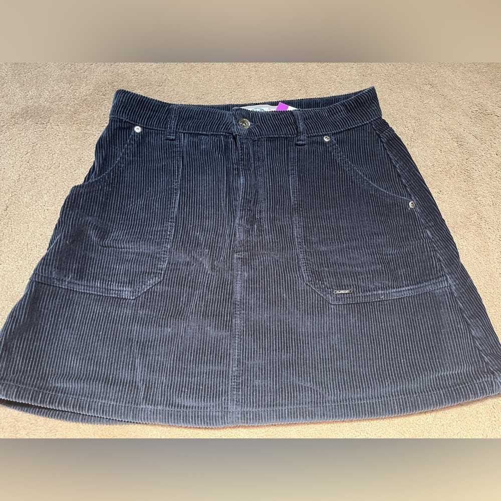 Superdry corduroy skirt, Navy, women’s size 12